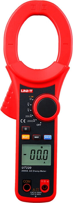 Clește Ampermetric Digital Uni-t UT220 Roșu/Gri — imaginea 3