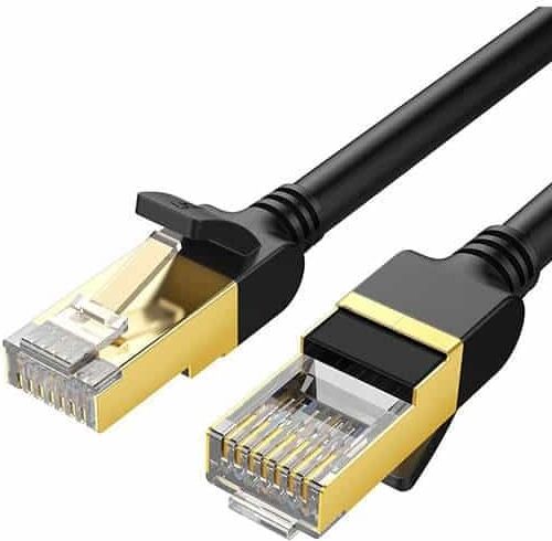 Cablu de rețea Ugreen NW107 Ethernet RJ45 Cat 7 STP 5 m Negru — imaginea 4