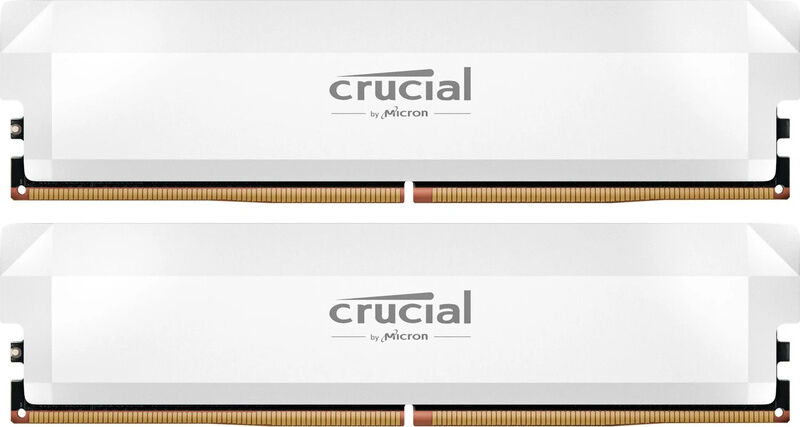Kit RAM Crucial DDR5 32GB 6400MHz CL32 Pro OC White XMP 3.0 EXPO