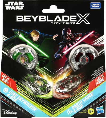 Beyblade x star wars pachet duo luke skywalker 4-80b și darth vader 4-60p — imaginea 3
