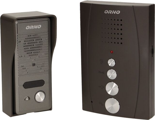 Interfon pentru o familie ELUVIO Orno OR-DOM-RE-914/B control automat al portilor ultra-slim negru — imaginea 3