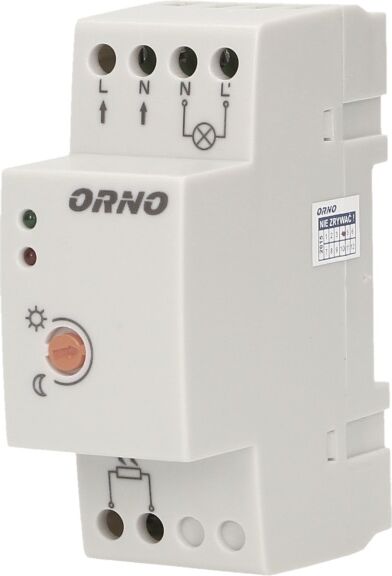 Senzor crepuscular Orno OR-CR-219 cu sonda externă IP65 montare pe sina DIN — imaginea 5