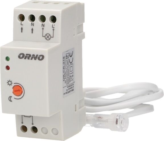 Senzor crepuscular Orno OR-CR-219 cu sonda externă IP65 montare pe sina DIN — imaginea 3