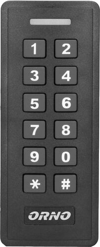 Cititor de carduri și etichete de proximitate cu cod de blocare Orno OR-ZS-820 IP20 1000 utilizatori 12V negru — imaginea 3