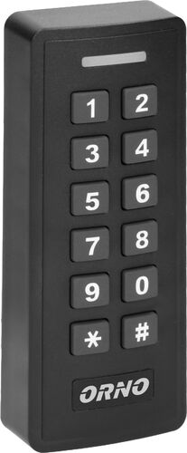 Cititor de carduri și etichete de proximitate cu cod de blocare Orno OR-ZS-820 IP20 1000 utilizatori 12V negru — imaginea 4
