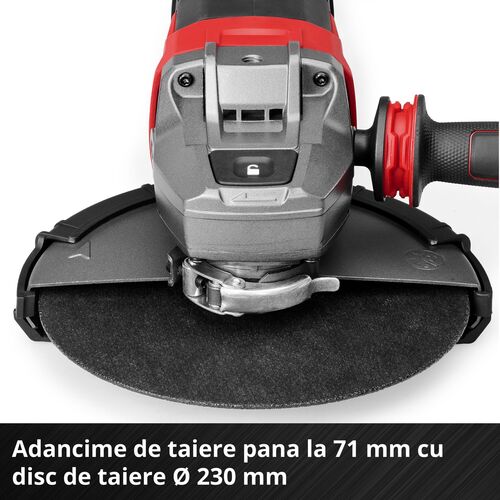 Polizor unghiular Einhell Professional TP-AG 230/2000 2000 W Ø 230 mm adâncime de tăiere 71 mm antivibratii protecție de tăiere fără disc de tăiere — imaginea 6