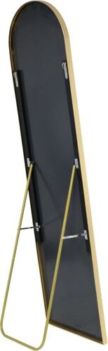 Oglindă decorativă de podea ramă metalica aramiu 150x40 cm — imaginea 5