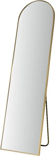 Oglindă decorativă de podea ramă metalica aramiu 150x40 cm — imaginea 3