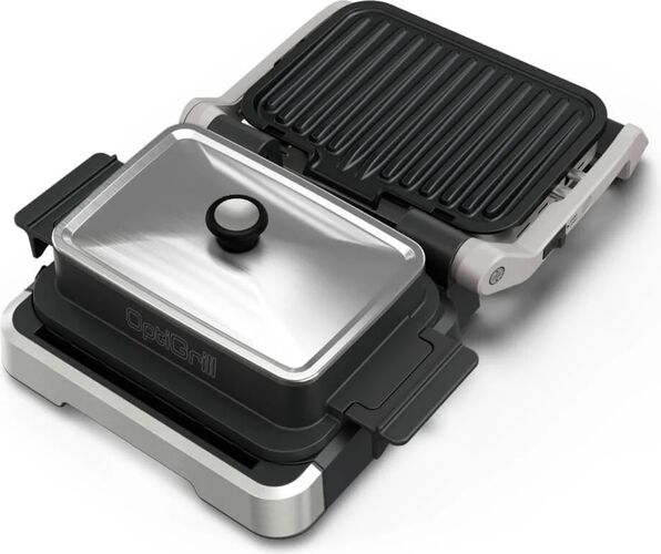 Capac pentru gătit Tefal XA731810, compatibil cu gratarul electric OptiGrill 4 in 1 și OptiGrill 2 in 1, inox, compatibil cu mas — imaginea 5