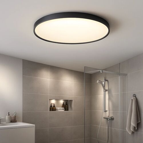 Plafonieră LED Philips CL200 10 W 1000 lm 3000K IP44 24 cm negru mat — imaginea 4