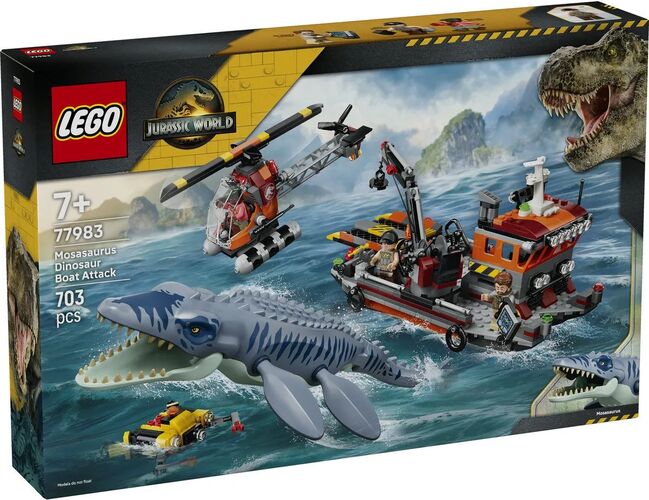 Lego Jurassic World Un Mosasaurus Ataca O Barca 77983 — imaginea 3