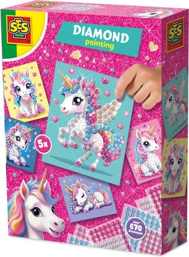 Set creativ cu diamante Unicorni — imaginea 3
