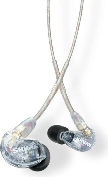 Căști profesionale in-ear Shure SE215-CL-EFS cu super izolare fonică transparent — imaginea 3