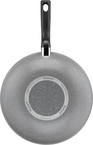 Tigaie wok Tefal Cook Natural B5791902, 28 cm, înveliș antiaderent Mineralia, indicator Thermo-Signal™, gri — imaginea 5