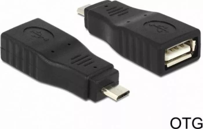 Adaptor Delock OTG USB 2.0 A la micro USB B M-T — imaginea 3
