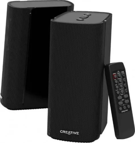 Boxe Creative T100 2.0 40W RMS Bluetooth 5.0 Optical-in 3.5 mm AUX-in Negru