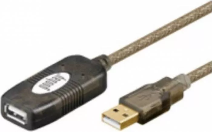 Valueline CABLE-147HS Cavo Estensibile USB 2.0 - 5 Metri, Nero, Per Stampanti, Tastiere E Altri Dispositivi