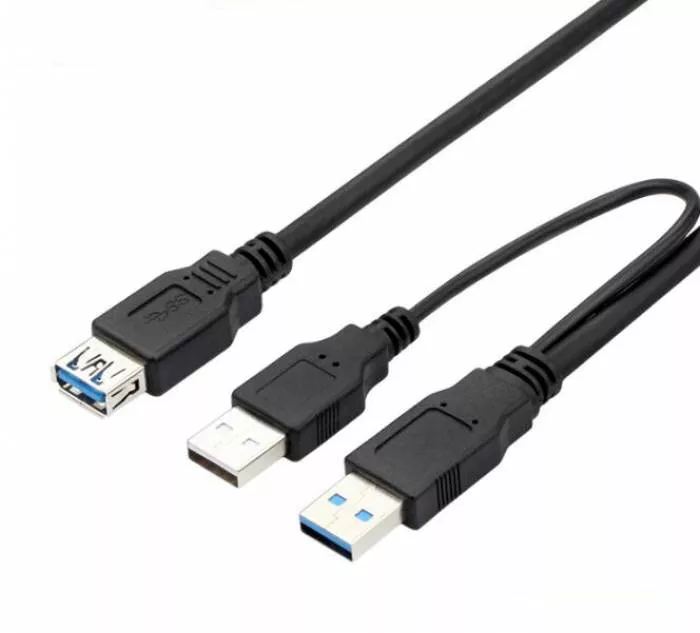 Suradam Per unrelated Cablu USB 3.0 tip A mama spitter Y dual USB tip A la USB 3.0 tata si la  CEL.ro