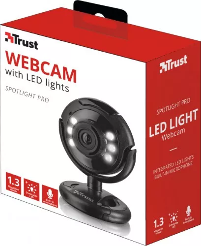 Camera Web TRUST Spotlight 16428 1280 x 1024 pixeli negru tr-16428 - cel.ro