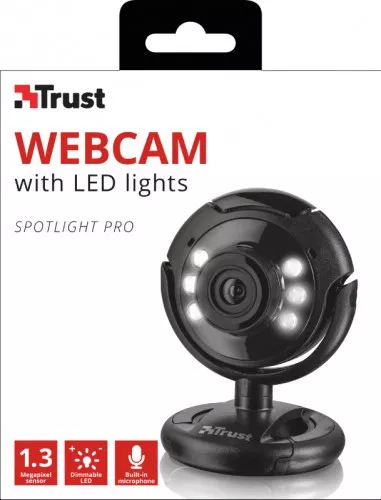 Camera Web TRUST Spotlight 16428 1280 x 1024 pixeli negru tr-16428 - cel.ro