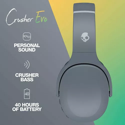 Casti bluetooth Skullcandy Crusher Evo S6EVW-N744 On-Ear Microfon