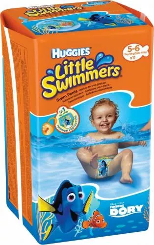 Pantaloni Da Bagno Huggies Little Swimmers T5-6 - Con Personaggi Disney Nemo E Dory, Monouso, 19 Pezzi - Foto 11