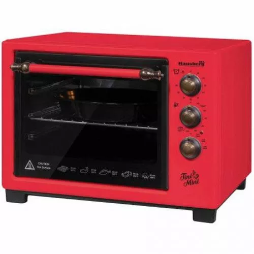 Cuptor Hausberg HB 9055 R 1420W 25 L rezistente din inox Rosu hb9055r ...