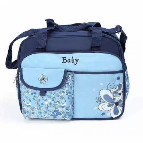 Geanta Carucior Bebelusi Luna Flower Blue Mm030 L Blue