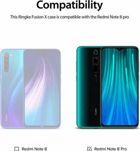 Husa Ringke Fusion X Xiaomi Redmi Note Pro Transparent Albastru