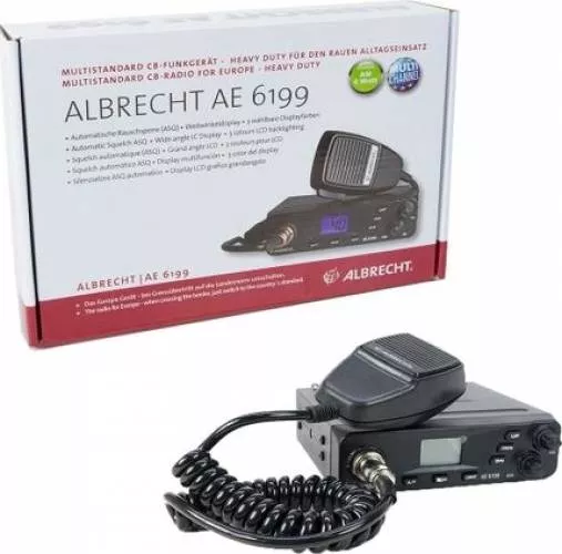 Kit Statie radio CB Albrecht AE 6199 ASQ + Antena CB PNI Extra 40 cu magnet
