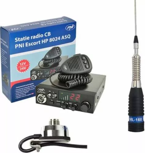 Kit Station CB PNI Escort HP 7120 ASQ + Antenne Extra 48 + Microphone Bluetooth PNI Mike 65 - Complet