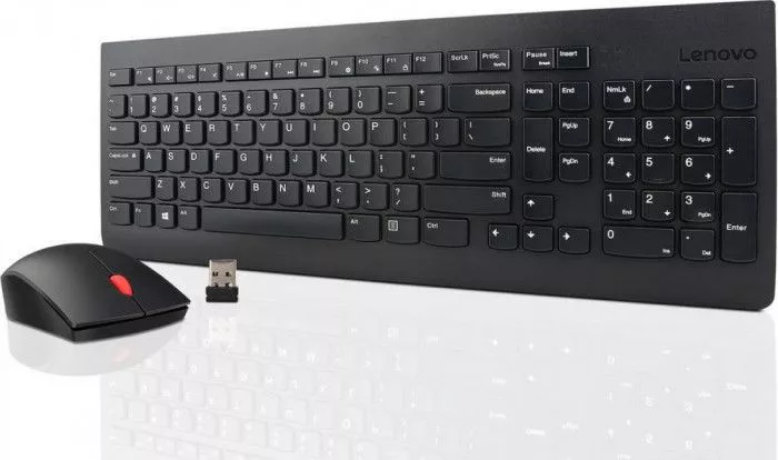 Kit tastatura + mouse wireless Lenovo Essential, 4X30M39497