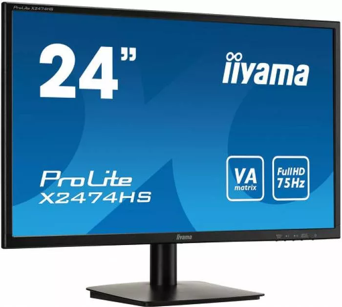 Écran PC - IIYAMA ProLite X2483HSU-B3 - 24'' - Full HD AMVA - 75 Hz