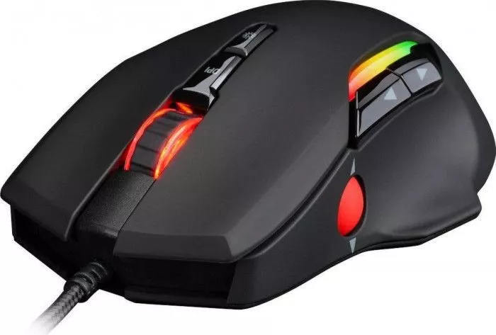 Inter Tech GT-200 Iluminare RGB 7200 DPI Negru | Mouse Gaming gt-200