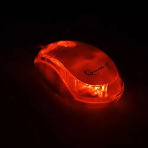 Souris Optique USB Gembird MUS-U-01 - 1000 DPI, Ambidextre, Câble 1,25 M, Noir, 54 G