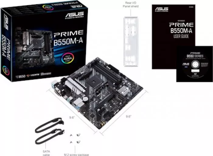 Placa de baza AM4 Asus B550 MicroATX DDR4 PRIME B550M-A