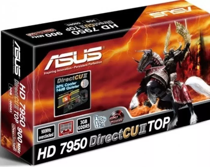 Placa Video Asus Radeon HD7950 DirectCU II Top 3GB DDR5 V2