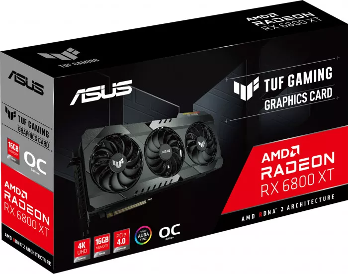 Placa video ASUS AMD Radeon RX 6800 XT OC TUF Gaming 16GB GDDR6