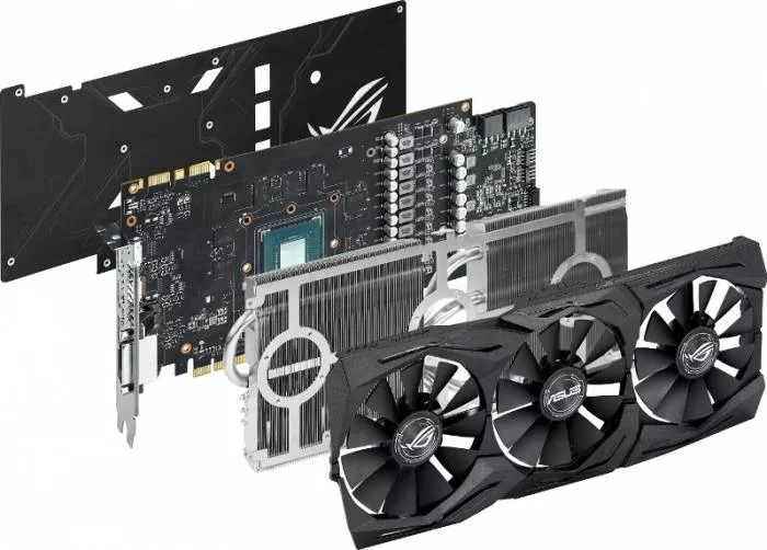 Placa video ASUS GeForce GTX 1080 STRIX GAMING OC A8G 8GB DDR5X