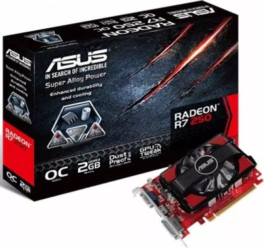 Placa video Asus Radeon R7 250 OC 2GB DDR3 128Bit r7250-oc-2gd3