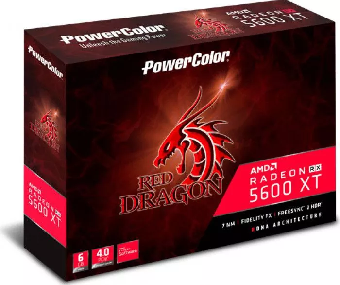 Placa video PowerColor Red Dragon Radeon RX 5600XT OC 6GB GDDR6 192-bit ...