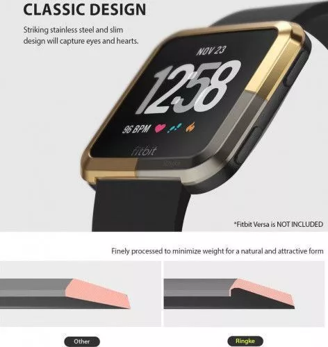 Set 2 Protezione Bordo Orologio Per Fitbit Versa 3 Sense - Foto 13