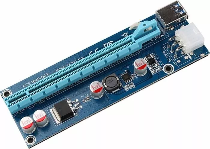 Oem Riser X16 Riser PCIE 1x-16x pentru mining OEM V006C USB 60cm sr133 - cel.ro