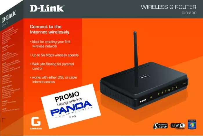 Router Wireless DLink 54MBPS 4P DIR-300 1000004274 - cel.ro