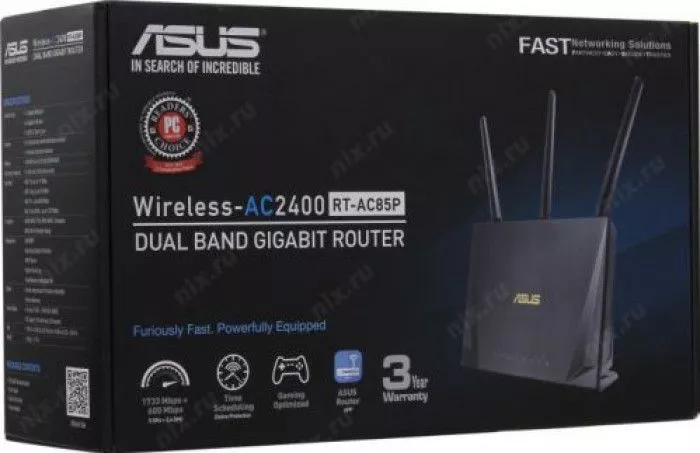 Router Wireless Gaming ASUS RT-AC85P AC2400 Dual-Band AiRadar 2.0 MU ...