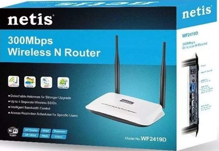 Router Wireless Netis WF2419D 300Mbps cu antene detasabile AC300 ...