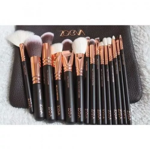 Set 15 pensule ZOEVA Rose Golden Pro Makeup Brush Set
