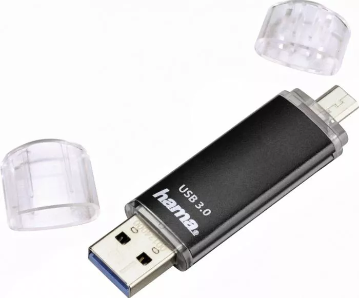 USB Flash Drive Hama Laeta Twin USB 3 0 16GB 40 MB s Negru usb-flash-drive-hama-laeta-twin-usb-3-0-16gb-40-mb-s-negru