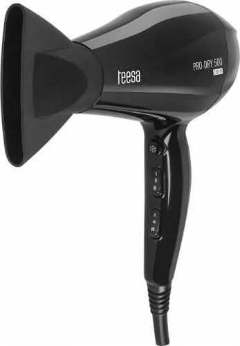 Feon uscător de par Teesa PRO-DRY 500 AC 2300W 3 temperaturi 2 viteze Funcție ionizare Negru — imaginea 5